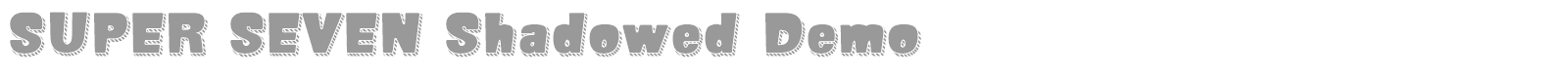 Super Seven font preview